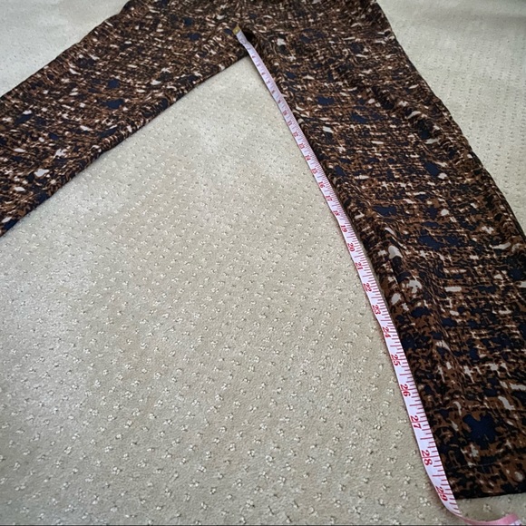 NOUL Brown Patterned Art Deco Elastic Waist Pants - Picture 6 of 7